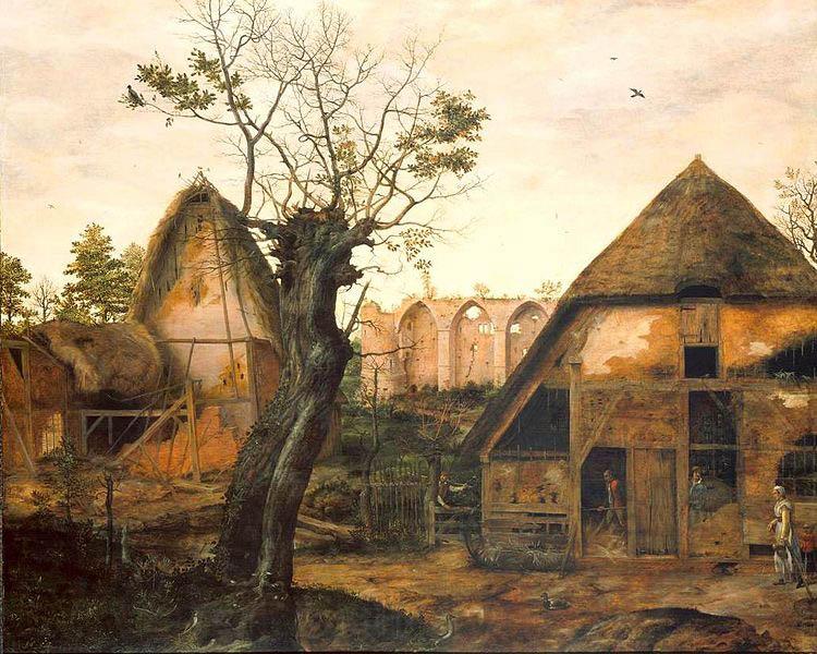 Cornelis van Dalem Landscape with Farm Spain oil painting art